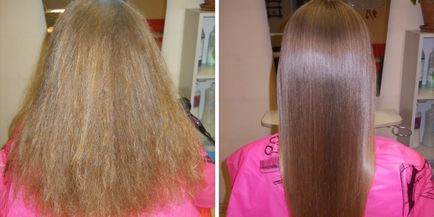 Кератинът коса изправяне - у дома и в салона, преди и след снимки, видео
