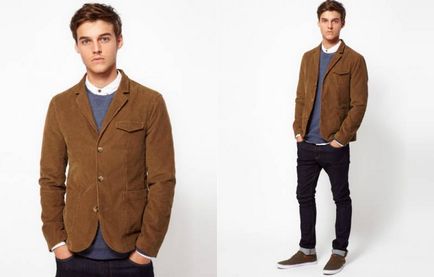 Браун мъжко яке - Облекло за господа