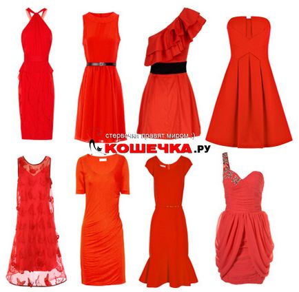 Червена рокля с какво да облека Съвети вариации комплекти