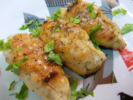 Пилешки рула с гъби - се готви у дома