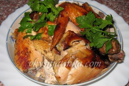 Пиле с мед и горчица на фурна - рецептата със снимка