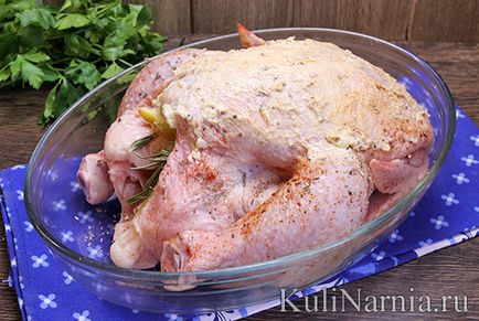 Пиле във фурната цялата рецепта със снимка