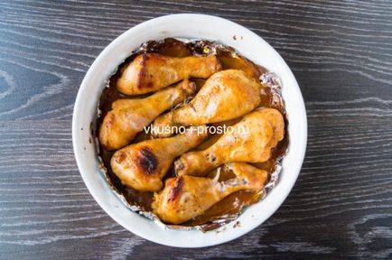 Пиле с мед горчица марината (мед горчица) Пиле в мед горчица марината