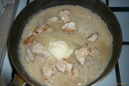 Паста с пиле в сос от сирене рецепта със снимки