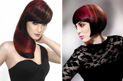 Отбелязването тъмни снимки косата преди и след