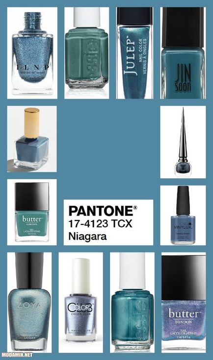 Модерни цветове на лак за нокти 2017 снимка на Pantone палитра
