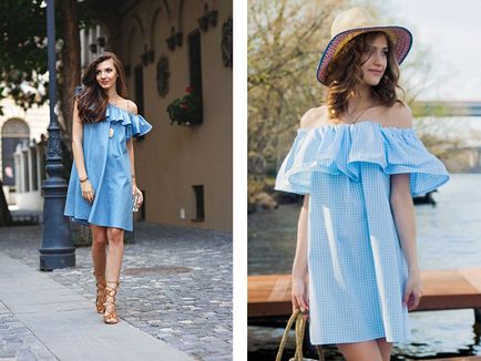 Модни дрехи с баските Снимка - модел рокля с баските за момичета