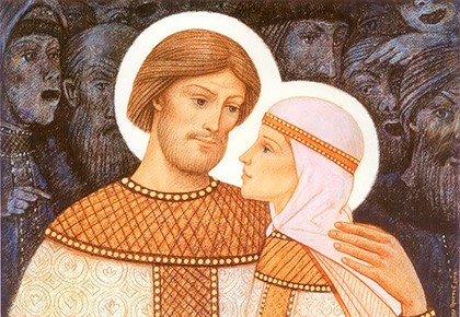Молитви Петър и Fevronia Муром за любовта, брака и семейството