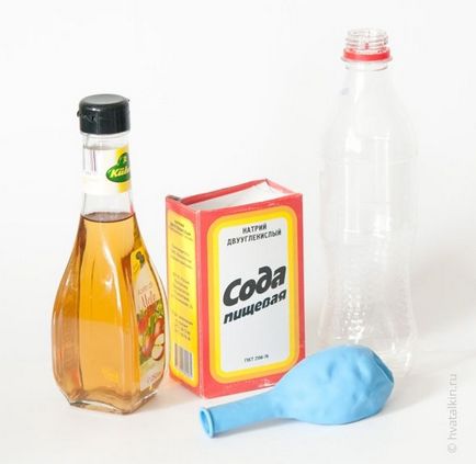 Напомпайте топка сода и оцет, експерименти за деца у дома