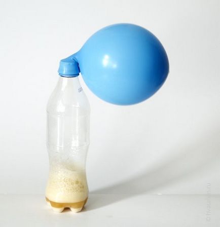 Напомпайте топка сода и оцет, експерименти за деца у дома