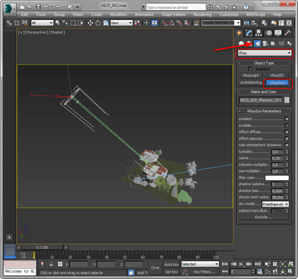 Настройка на светлината в 3D Max Vray