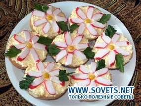 Оригинални сандвичи на почивка маса или шведска маса, рецепти със снимки и видео