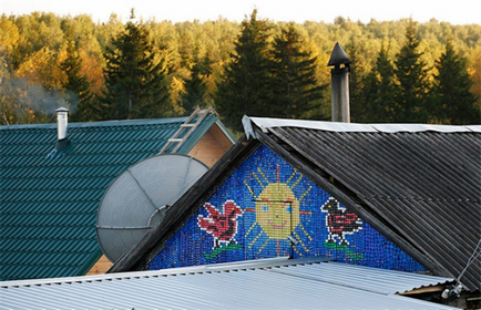 Първоначалната украса на фасадата на една селска къща