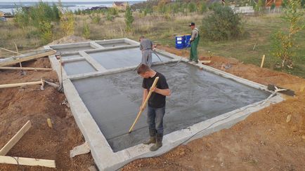 Основата на избата - изграждане на пода в мазето на частна къща (самостоятелен) Основата на избата - изграждане на пода в мазето на частен дом
