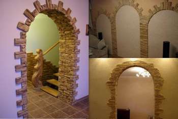 Довършителни арки с декоративен камък