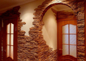Довършителни арки, с които материал декоративен камък, за да изберете и как най-добре да се разбере (снимка)