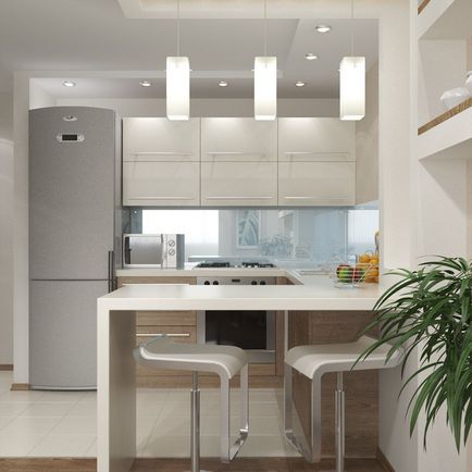 Разпределение на апартамента с кухненски бокс без прозорец! Оригинални идеи и снимка на дизайна на кухня интериор без прозорец!