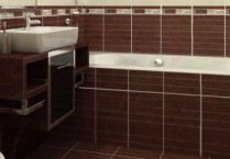 Плочки на шперплат на пода в стил баня, фото и видео от залепване