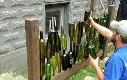 Изделия от стъклени бутилки - 40 идеи, които правят бутилки