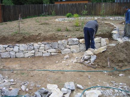 Подпорна стена в страната със собствените си ръце в бетон, камък и други материали