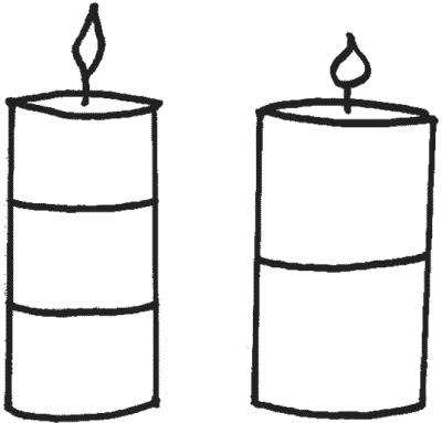 Нека поговорим за това, което се използва свещи свещи живот трио
