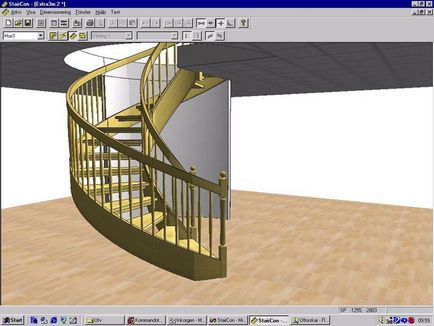 стълби програма дизайн в частна къща онлайн дизайнер рисуване и изчисление, 3d