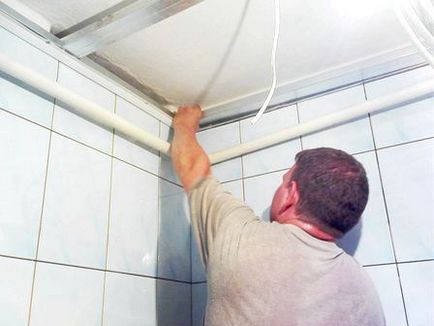Ремонт на тавана в банята с ръцете си, видео и фото инструкция