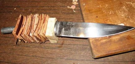Домашна дръжка за нож с ръцете си