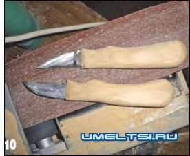 Домашно ножове за дърворезба
