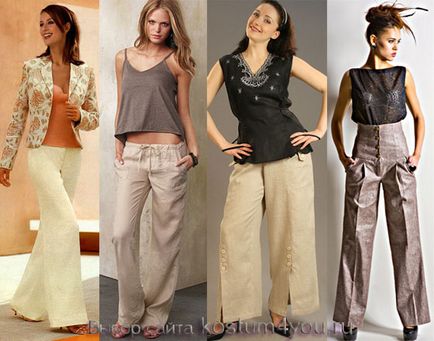 От какво да се носят широки панталони бельо интересни дизайнерски решения