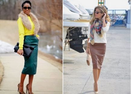 От какво да се носят молив полата 2018 мода снимка примери изображения