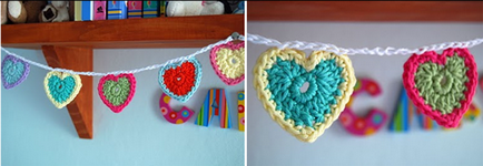 Плетене на една кука Сърце - 7 схеми 1 и майсторски клас