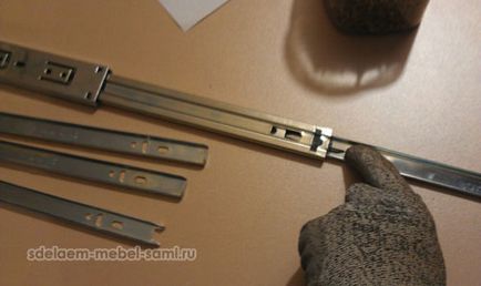 Стъпка 55 - Монтаж на кутии за водачите на топка - правят мебели себе си (себе си) Стъпка 55 - Монтаж на кутии за водачите на топка - уверете сами мебели
