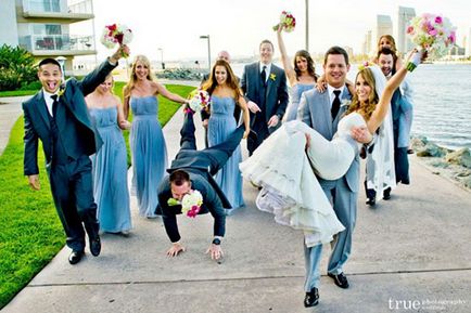 Сватба в синьо със снимки и примери