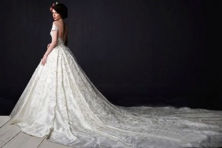 Пищна сватбена рокля с флекс характеристики и правилата за избор (53 снимки)