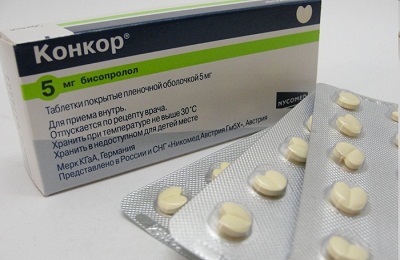 Таблетките Konkor налягане като вземане, противопоказания и състава