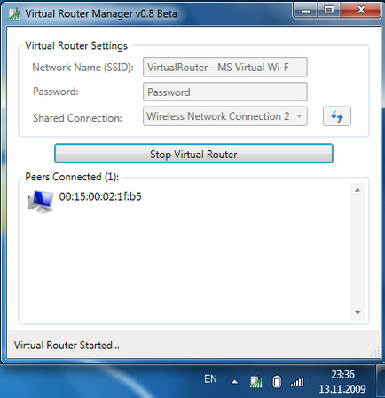 Технологията на виртуална Wi-Fi интернет в Windows 7 (Wi-Fi) Технологията на виртуална Wi-Fi интернет в Windows 7