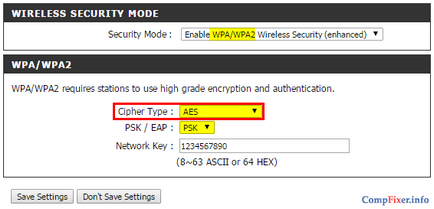 TKIP или AES (TKIP) TKIP или AES