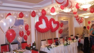 Декорация на залата за сватбени балони идеи, снимки, съвети