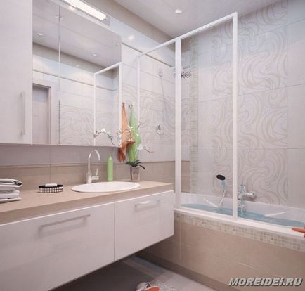 Възможности за дизайн баня в къщата на панела