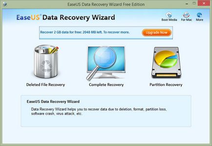 Възстановяване на данни в съветника за възстановяване на данни EASEUS