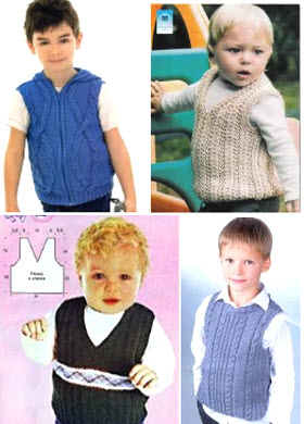 Плетива за деца (от 0 до една година до 3-годишна възраст и по-големи)