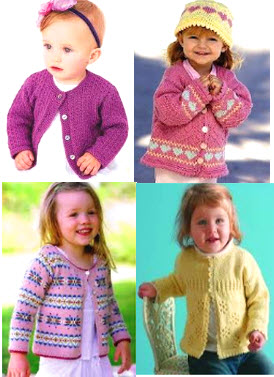 Плетива за деца (от 0 до една година до 3-годишна възраст и по-големи)