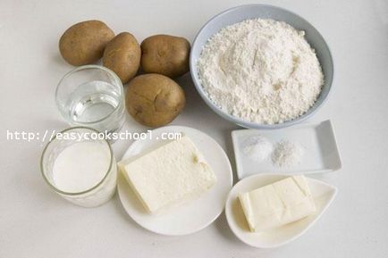 Hychiny със сирене и картофи стъпка по стъпка рецепта със снимки, лесни рецепти