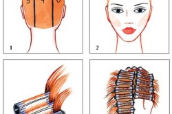 Химическо къдрене на коса в голям процес къдрици, действие (снимки и видео)