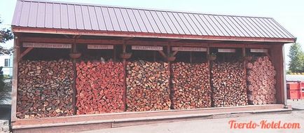 Дърва за огрев и дървен материал за съхранение - как да се