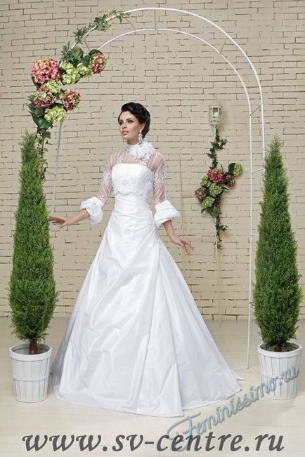 Затворен сватбена рокля - снимка, списание за жени
