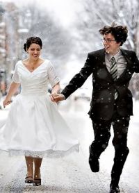 Зимни сватбени рокли