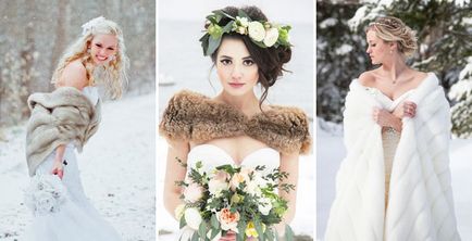 Зимни сватбени рокли 2017, модни модели и стилове със снимки