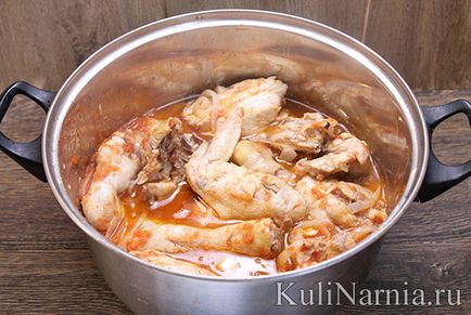 Chakhokhbili пиле рецепта със снимка